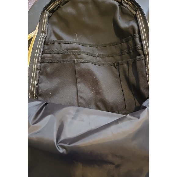 Victoria’s Secret PINK Gold Metallic Backpack – Perforated Style, Black Base. - Picture 6 of 8